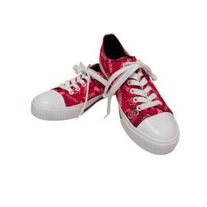 FOCO Ohio State Buckeyes Womens-Low Top Canvas Sneakers Excellent Condition Sz 7